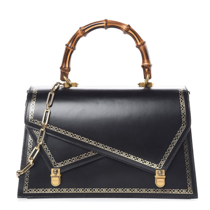 Gucci Smooth Calfskin Medium Ottilia Top Handle Bag Black 1 of 14