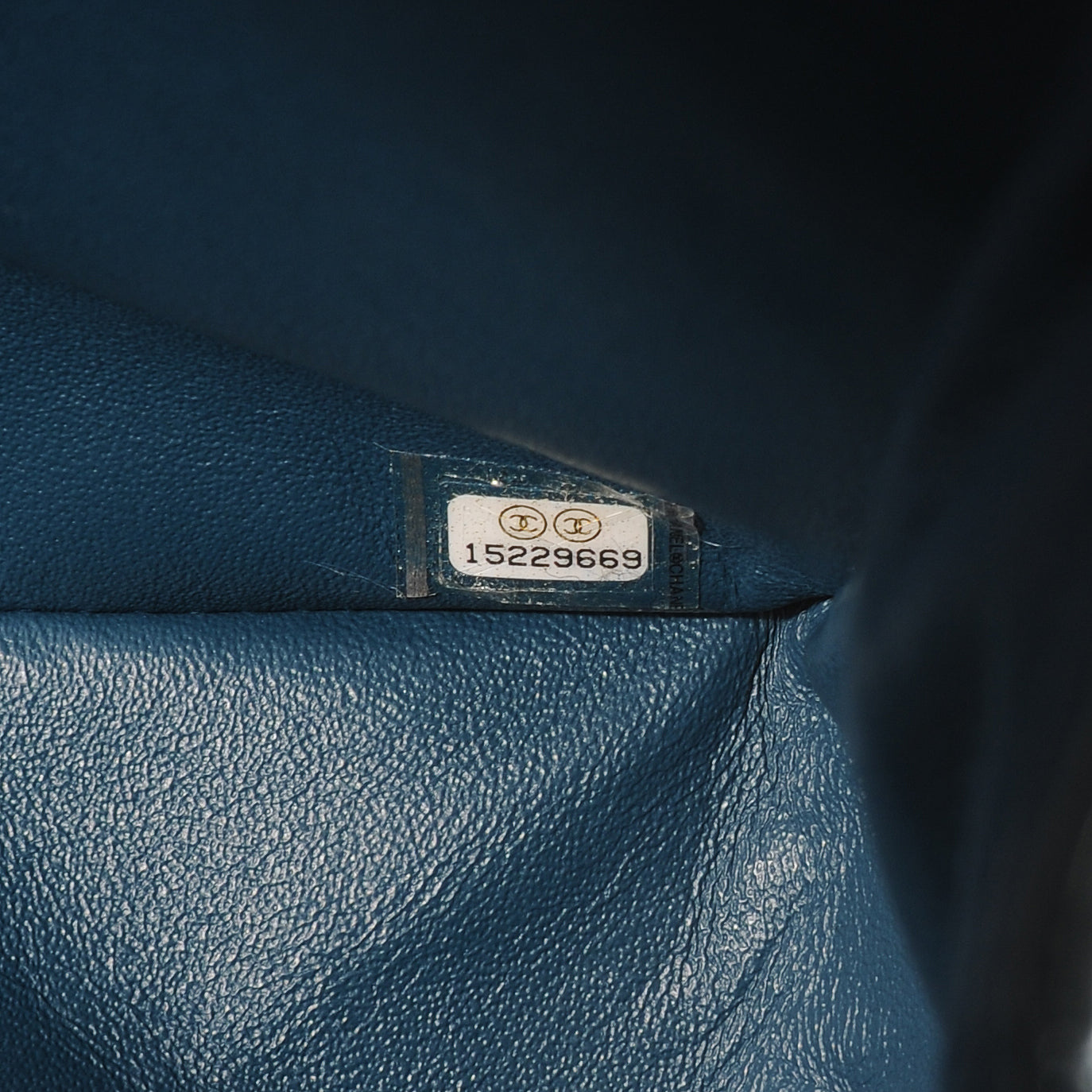 Chanel Patent Maxi Double Flap Blue 8 of 10