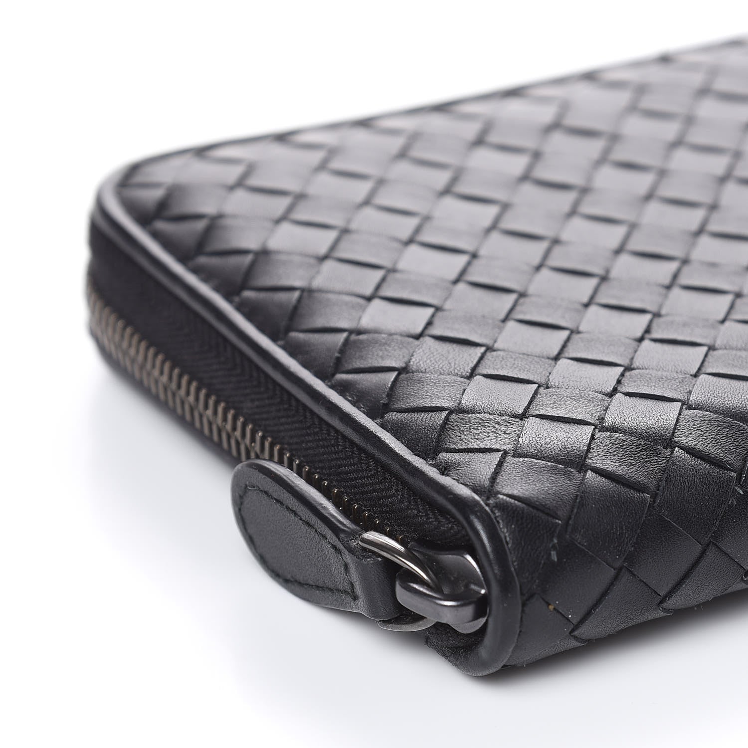 Bottega Veneta Nappa Intrecciato Zip Around Wallet Black 7 of 10