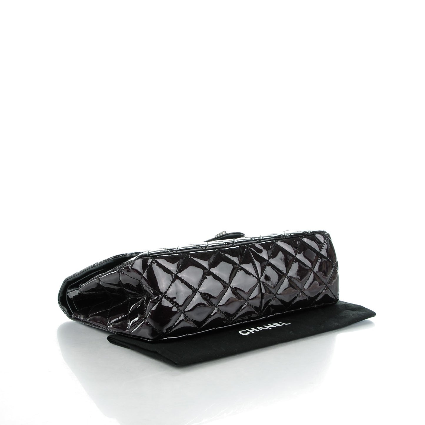 Patent Quilted 2.55 Reissue 227 Flap Black