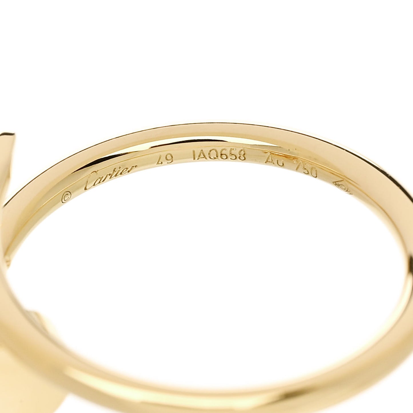 18K Yellow Gold Small Juste Un Clou Ring 49 5