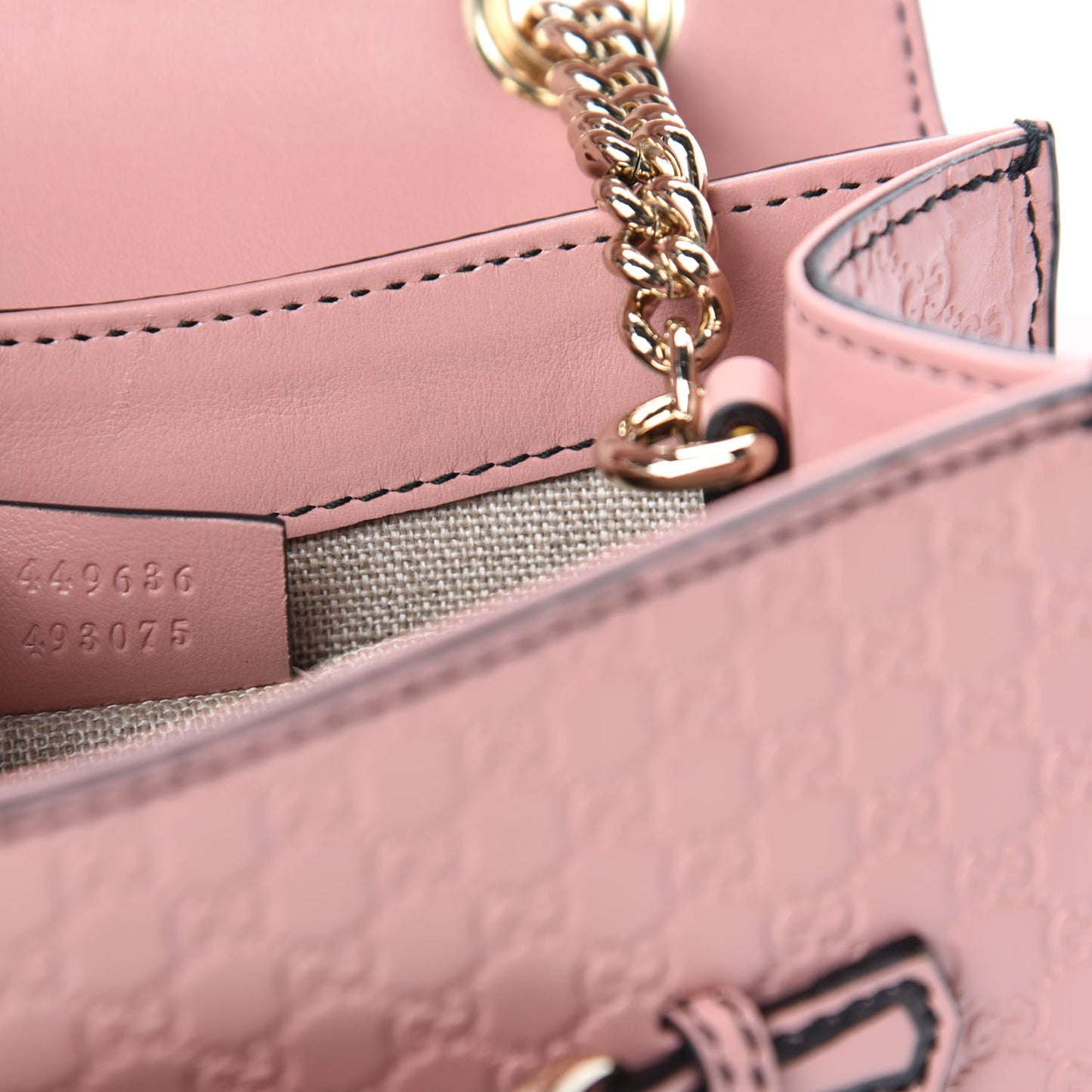 Microguccissima Mini Emily Shoulder Bag Soft Pink