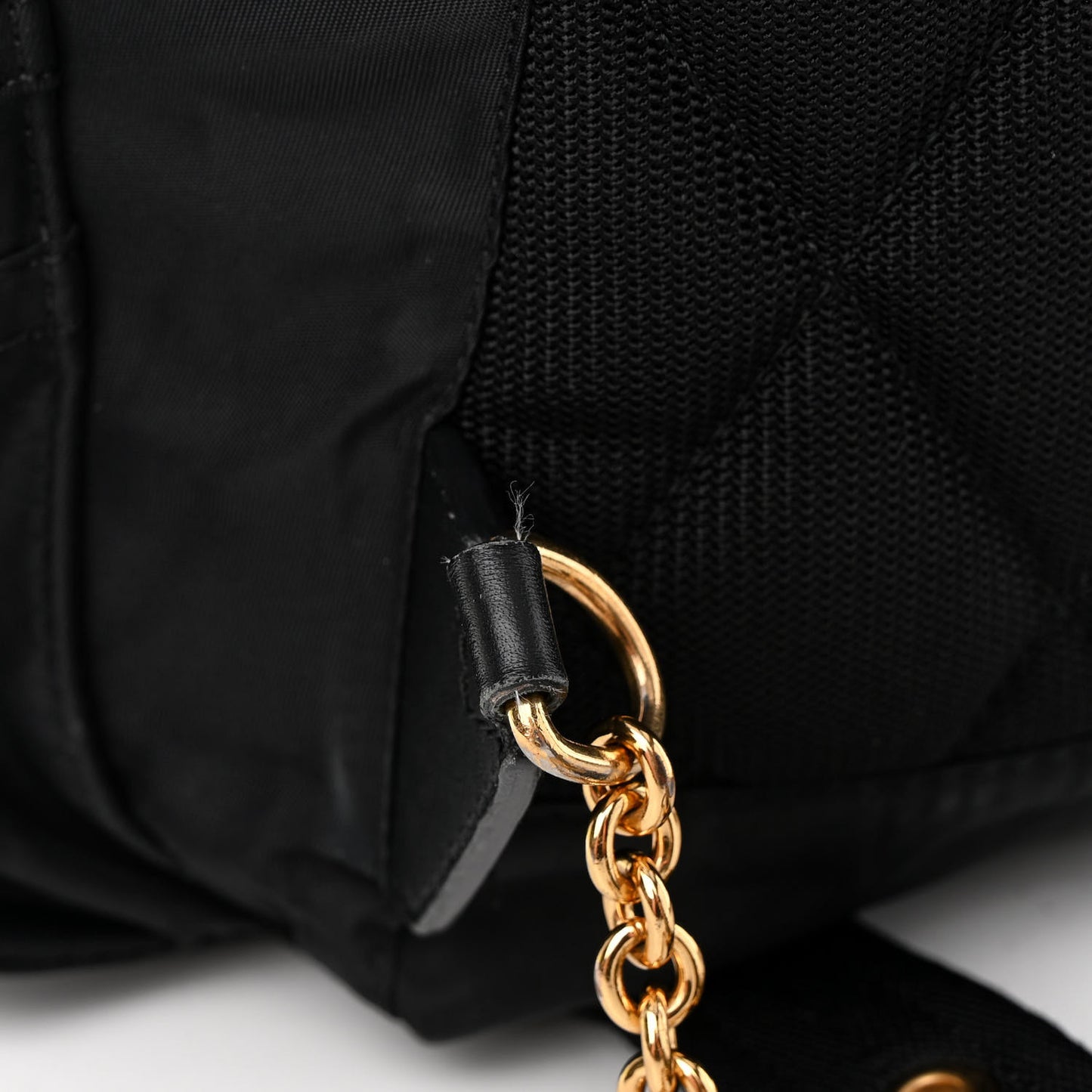 Nylon Medium Rucksack Backpack Black