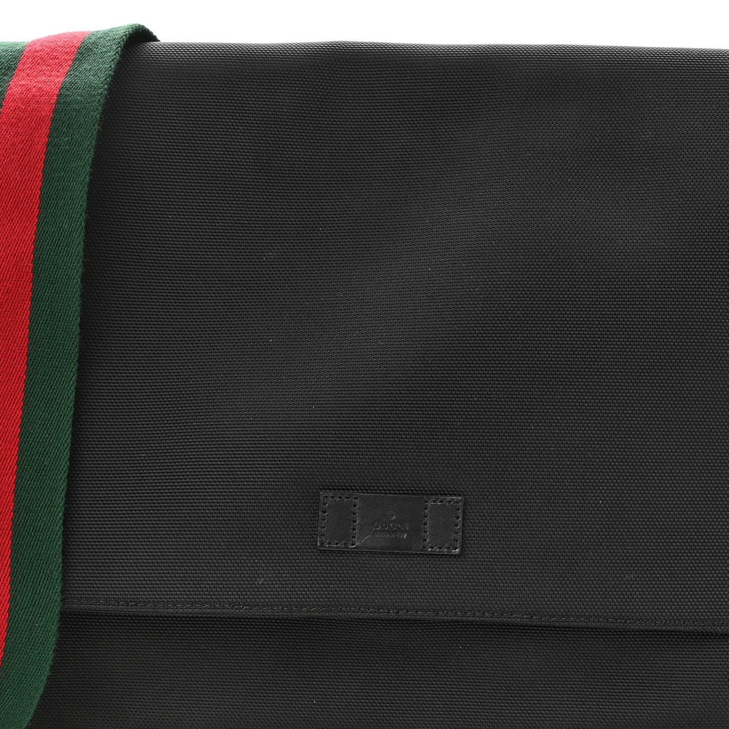 Gucci Techno Canvas Web Large Flap Messenger Bag Black 8 of 10