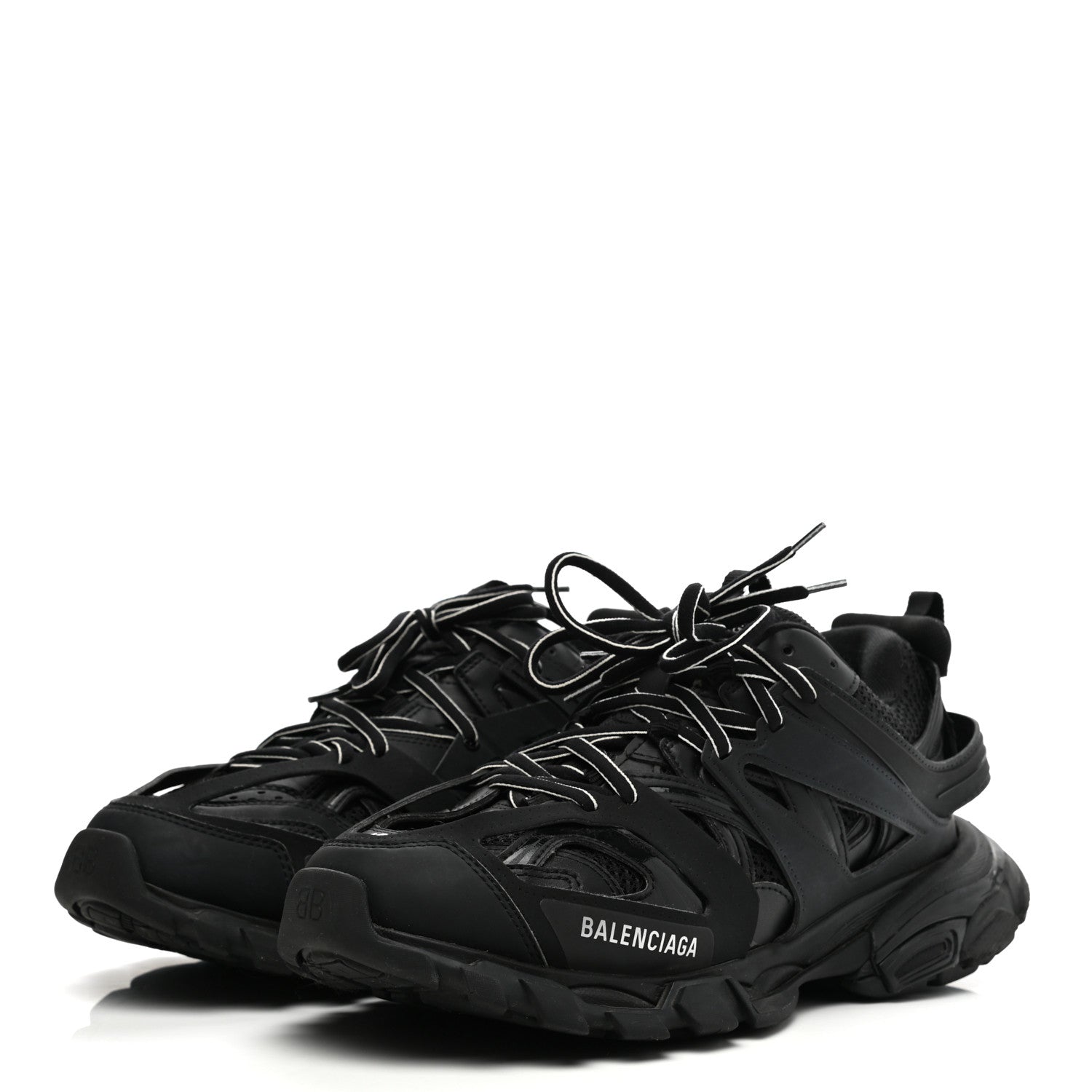 Balenciaga Mesh Nylon Mens Track Sneakers 42 Black 3 of 12