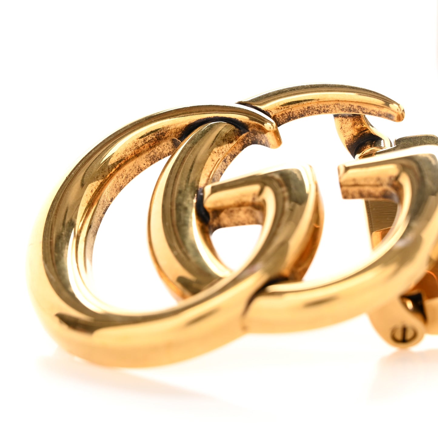 GG Supreme Monogram Plutone Calfskin Double G Reversible 37mm Belt 100 40 Beige Ebony New Acero