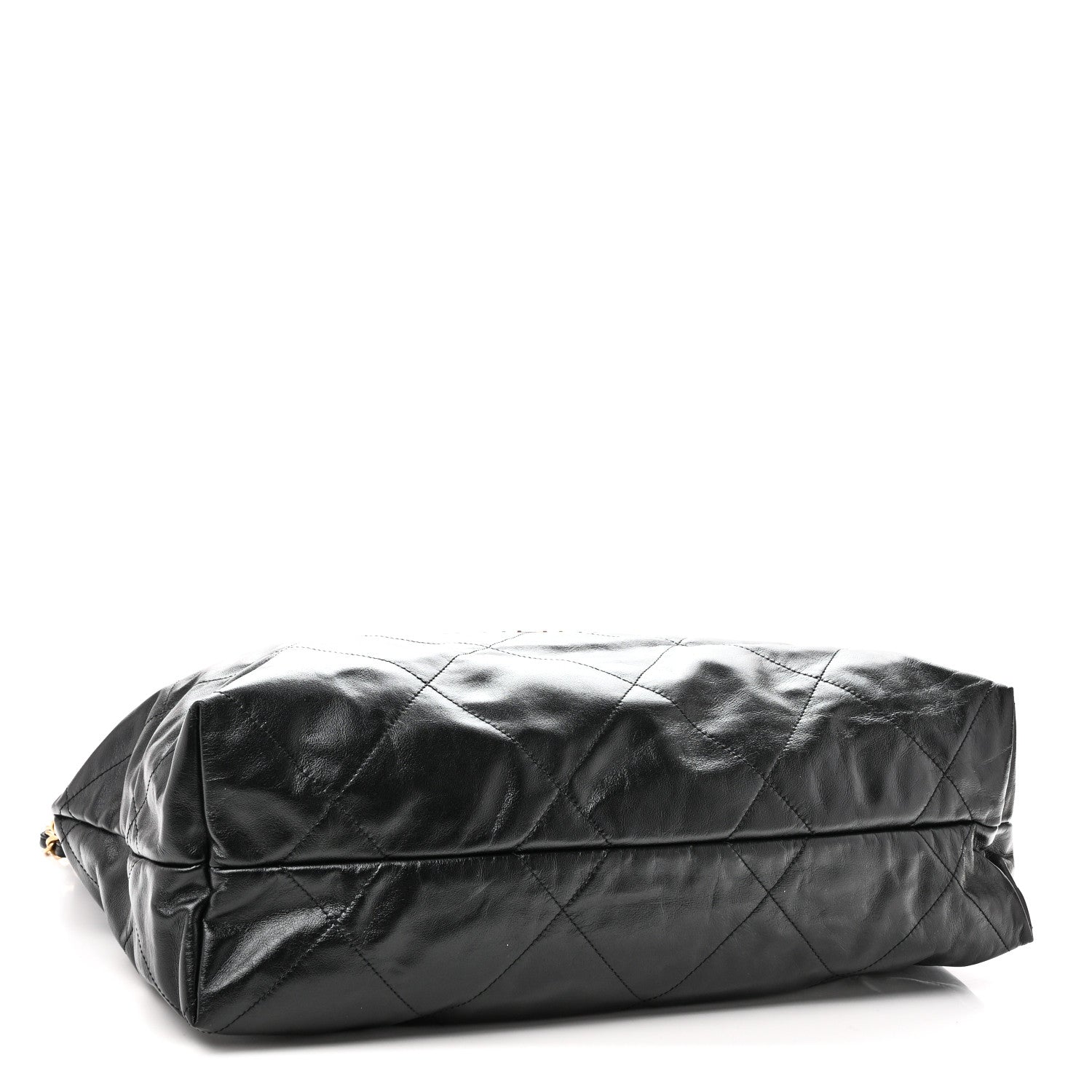 Chanel Shiny Calfskin Quilted Large Chanel 22 East West  Black 5 of 10