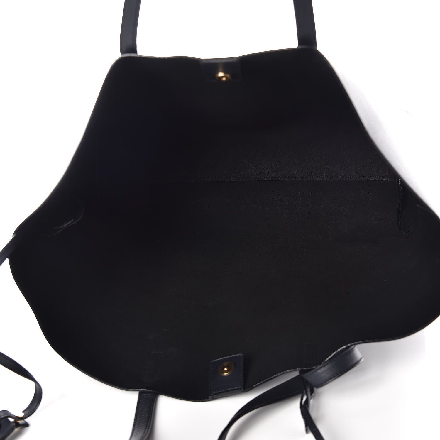 Saint Laurent Calfskin Large Shopping Tote Deep Marine 5 of 13