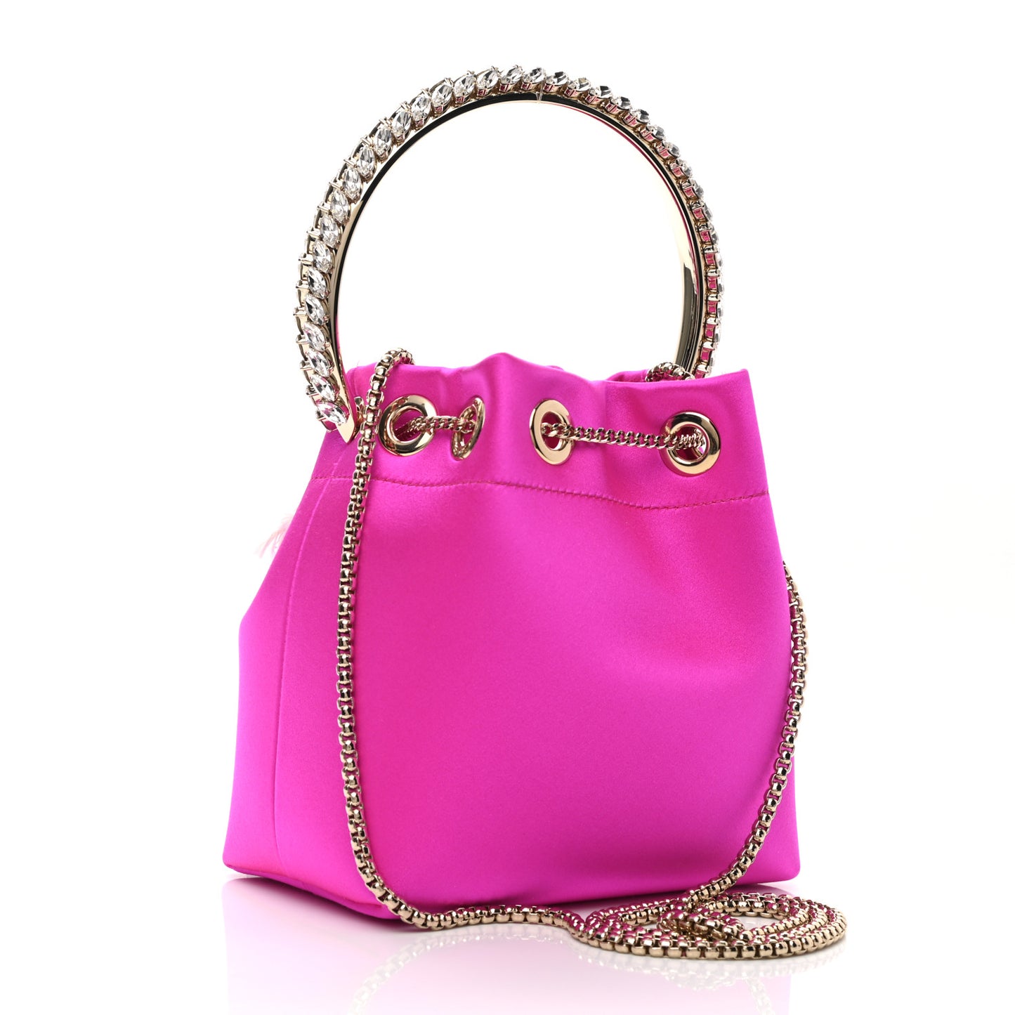 Satin Bon Bon Bag Fuchsia
