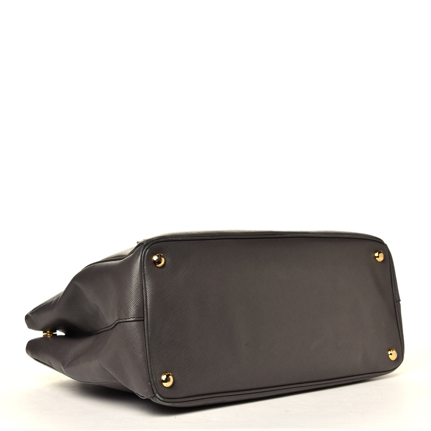 Saffiano Lux Large Galleria Double Zip Tote Grafite