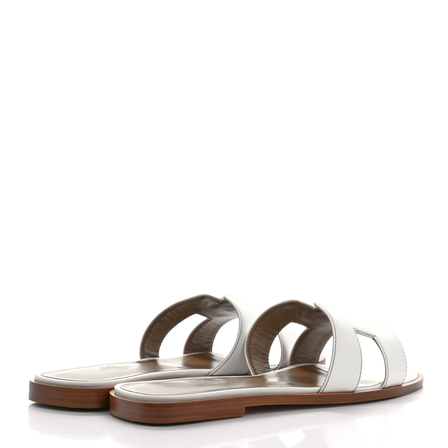 Box Calfskin Oran Sandals 37.5 White