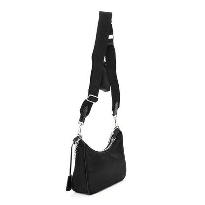 Prada Nylon Re-Edition 2005 Shoulder Bag Black 3 of 12