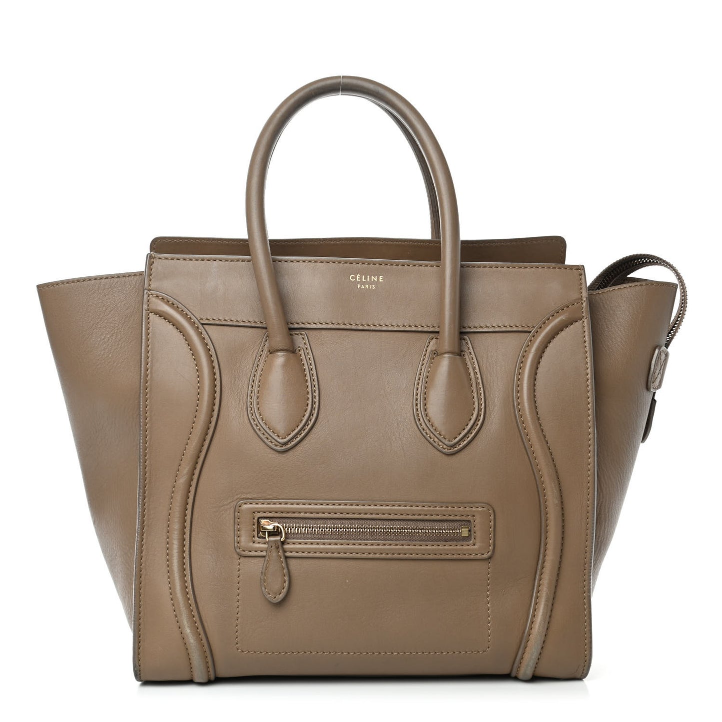 Smooth Calfskin Mini Luggage Camel