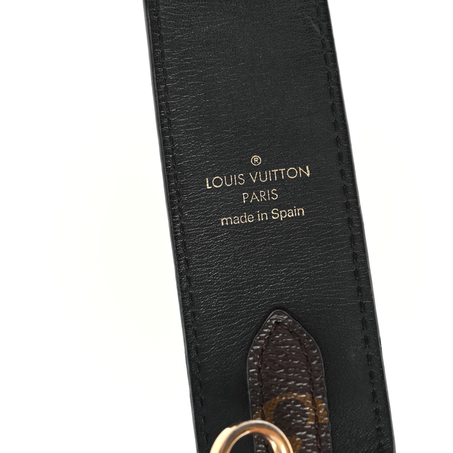 Louis Vuitton Monogram Bandouliere Shoulder Strap Black 3 of 5