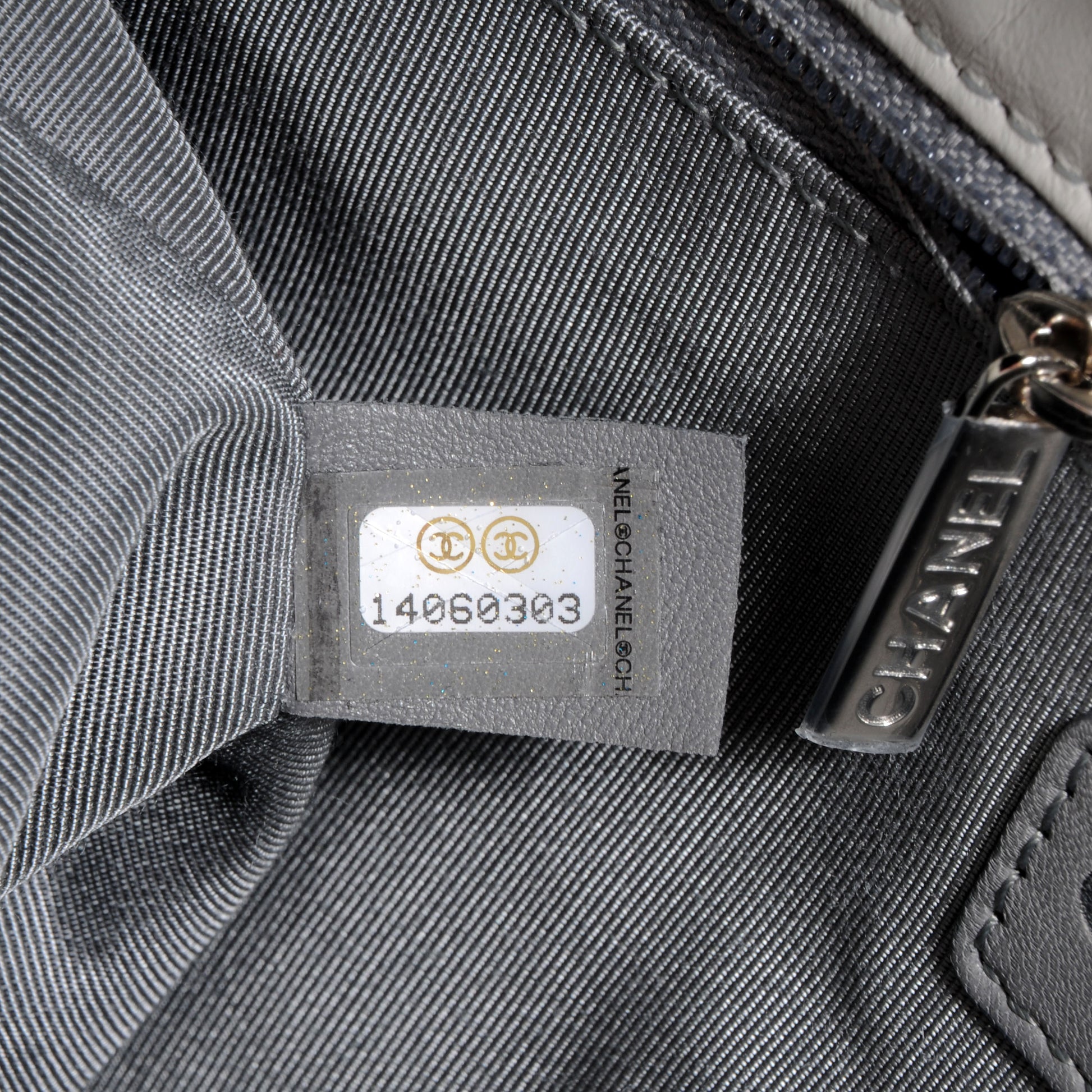 Chanel Lambskin Igloo Single Flap Light Grey 8 of 9