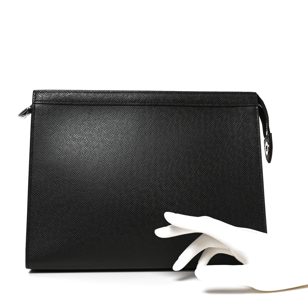 Louis Vuitton Taiga Pochette Voyage MM Black 2 of 8