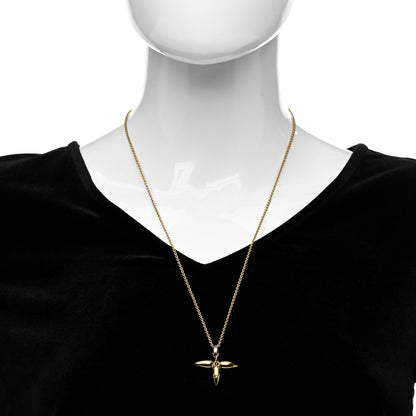 Louis Vuitton Louisette Necklace Silver Gold 2 of 5