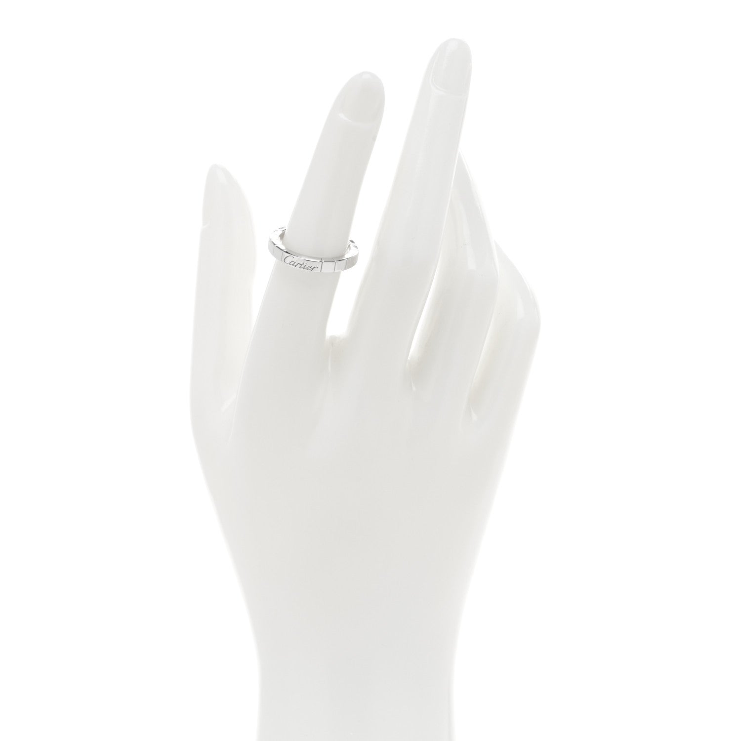 Cartier 18K White Gold Lanieres Ring 51 5.75 2 of 4