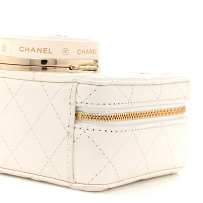 Chanel Lambskin Quilted Coco Click Bag White 10 of 10