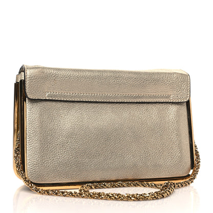 Chloe Metallic Calfskin Small Sally Flap Bag Gold 3 of 10
