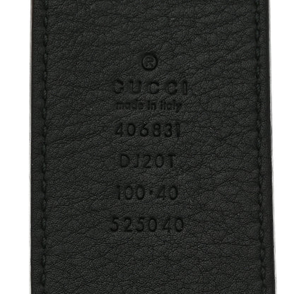 Gucci Textured Calfskin Double G 40mm Belt 100 40 Black 5 of 8