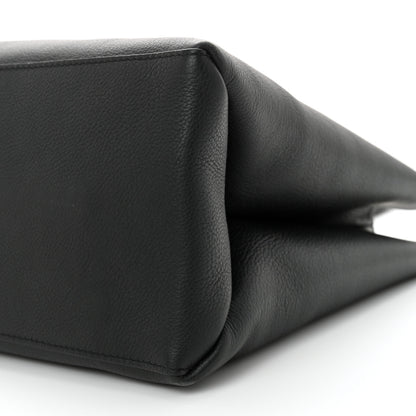 Louis Vuitton Grained Calfskin Lockme Shopper Black 9 of 10