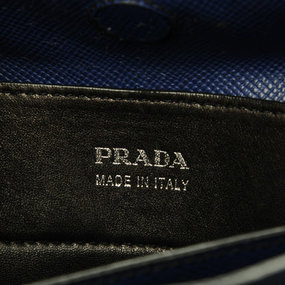 Prada Saffiano Cuir Medium Double Handle Tote Inchiostro 6 of 9