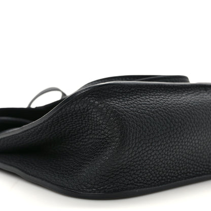 Hermes Taurillon Clemence Halzan 25 Black 8 of 13