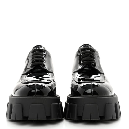 Prada Vernice Monolith 55mm Derby Loafers 39 Black 2 of 11