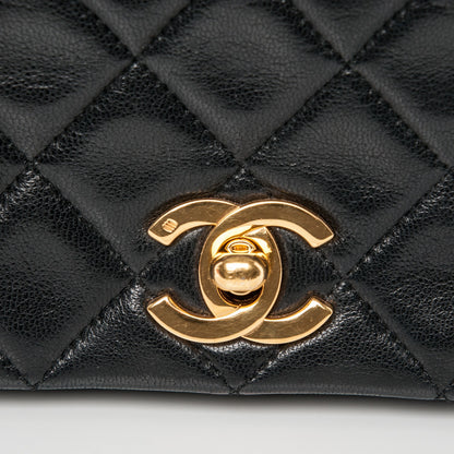 Chanel Lambskin Quilted Small Single Flap Black 10 of 10