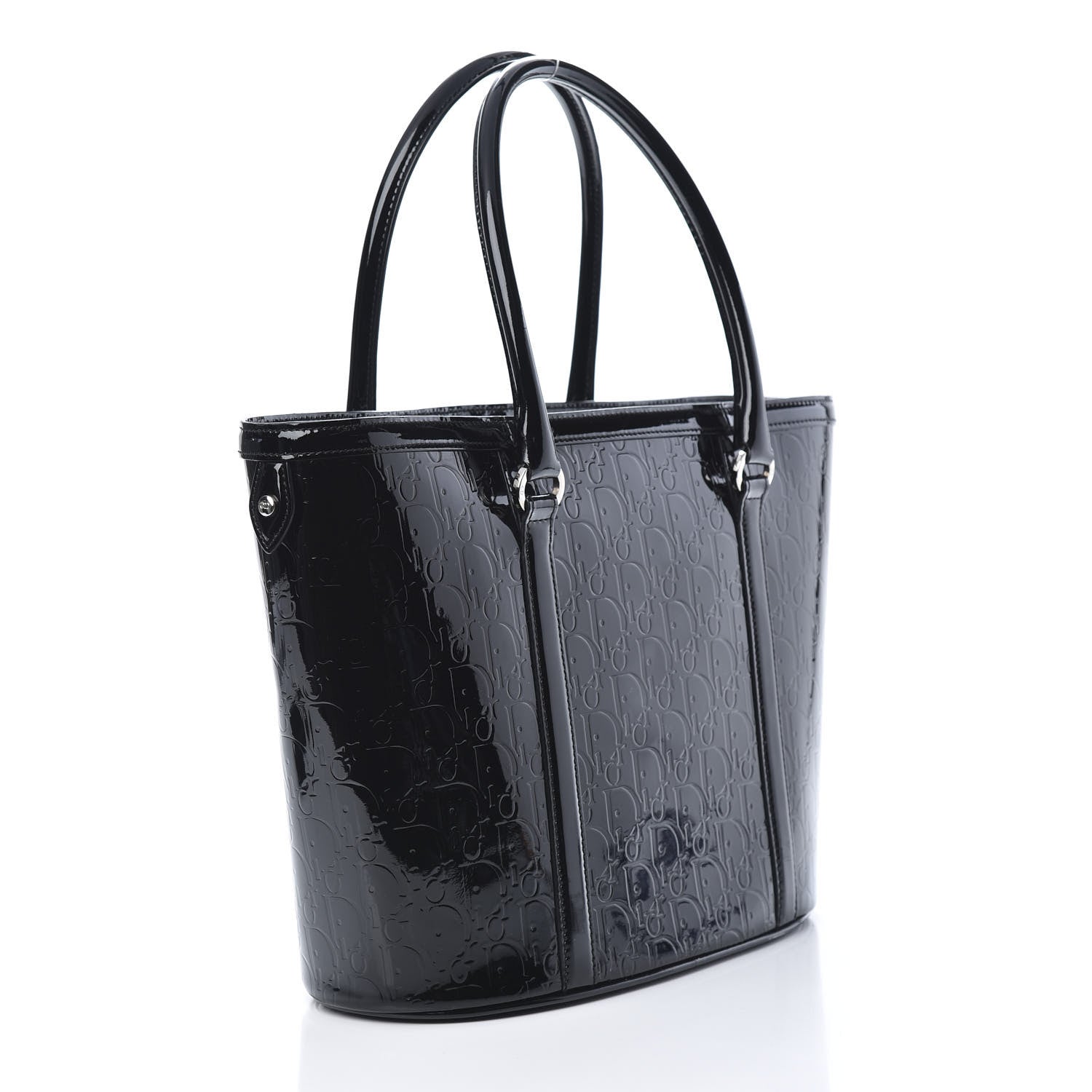 Christian Dior Patent Ultimate Tote Black 2 of 12