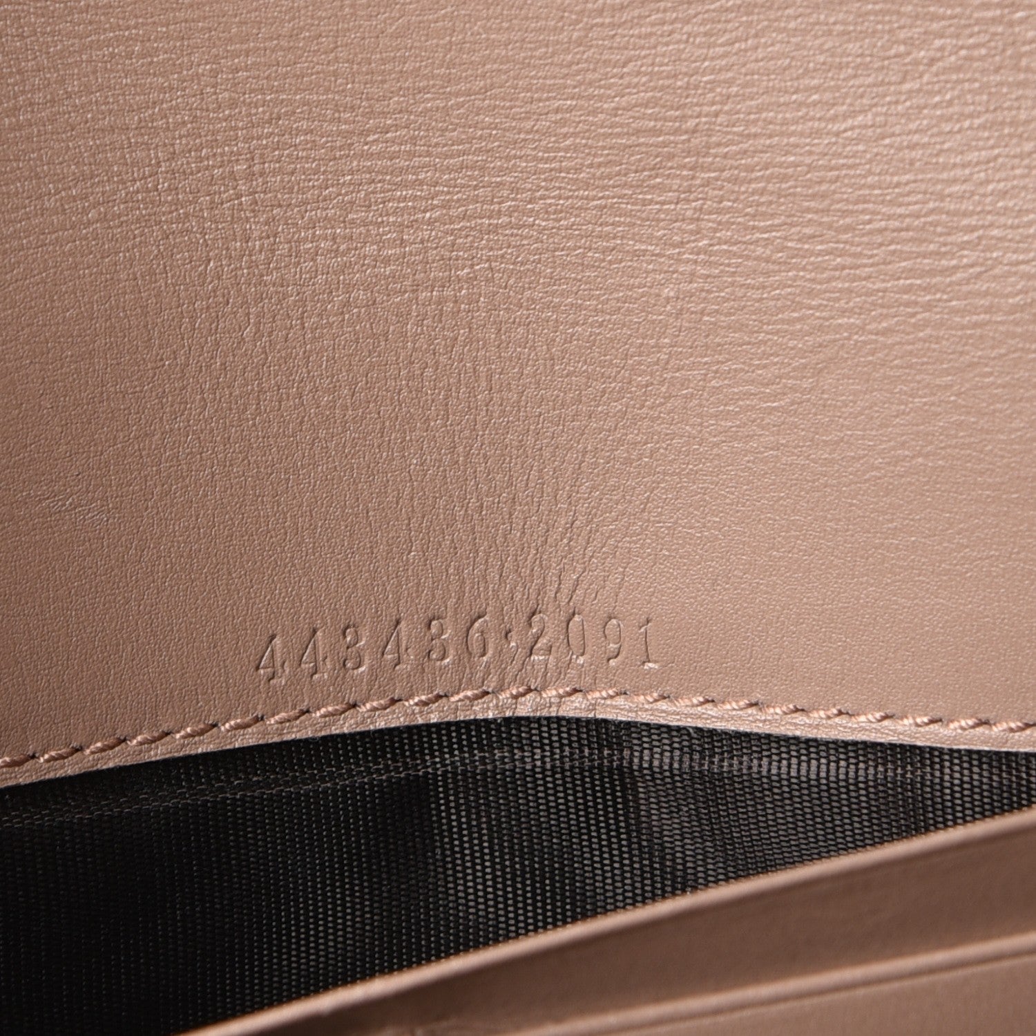 Gucci Calfskin Matelasse GG Marmont Continental Wallet Porcelain Rose 7 of 8