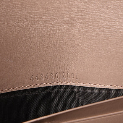Gucci Calfskin Matelasse GG Marmont Continental Wallet Porcelain Rose 7 of 8