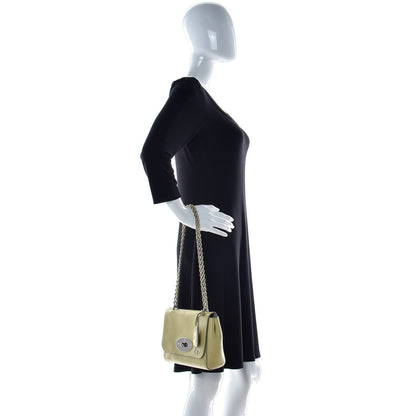 Mulberry Glossy Goatskin Small Lily Flap Pistachio 2 of 22
