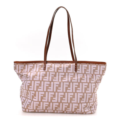 Fendi Zucca Roll Tote Beige Brown 1 of 10