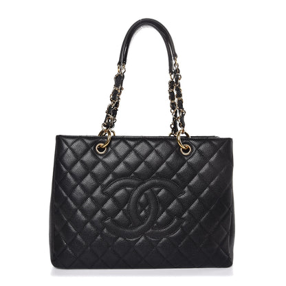 Chanel Caviar Quilted Grand Shopping Tote GST Black 1 of 7