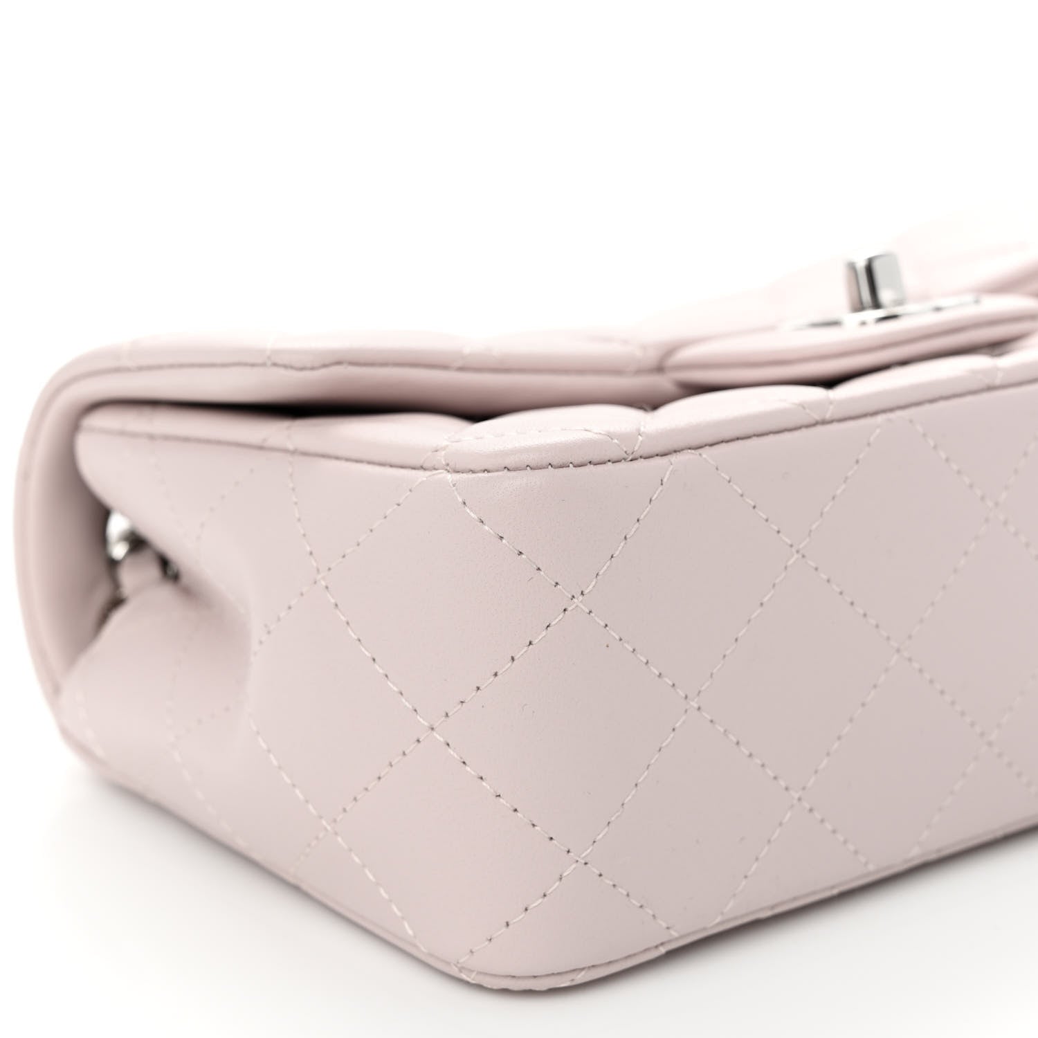 Chanel Lambskin Quilted Mini Rectangular Flap Light Purple 9 of 12