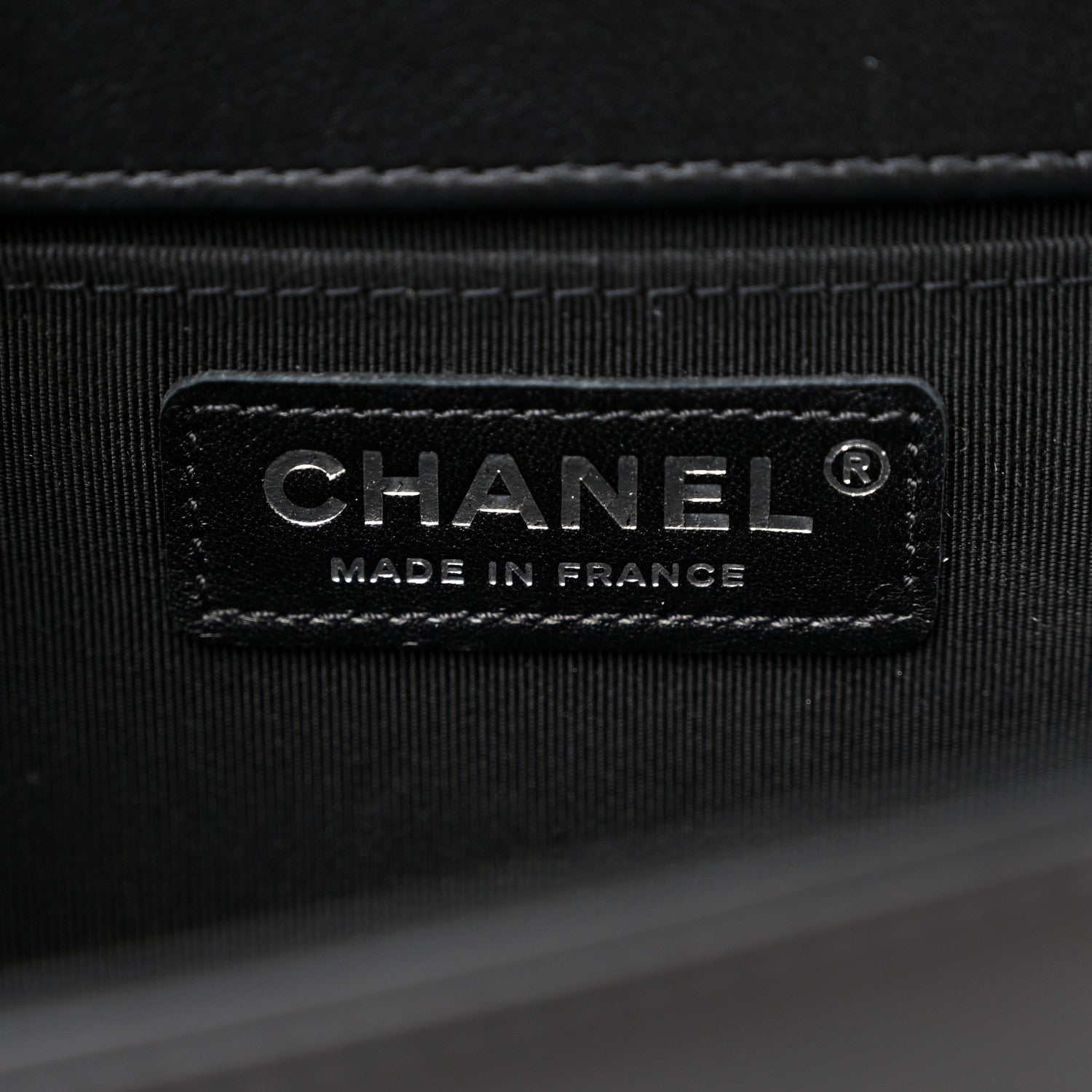 Chanel Calfskin Chevron Quilted Medium Boy Flap Black 6 of 11