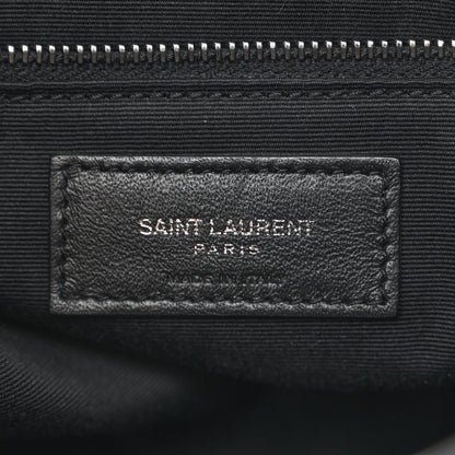Saint Laurent Crinkled Calfskin Matelasse Monogram Medium Niki Chain Satchel Black 6 of 10