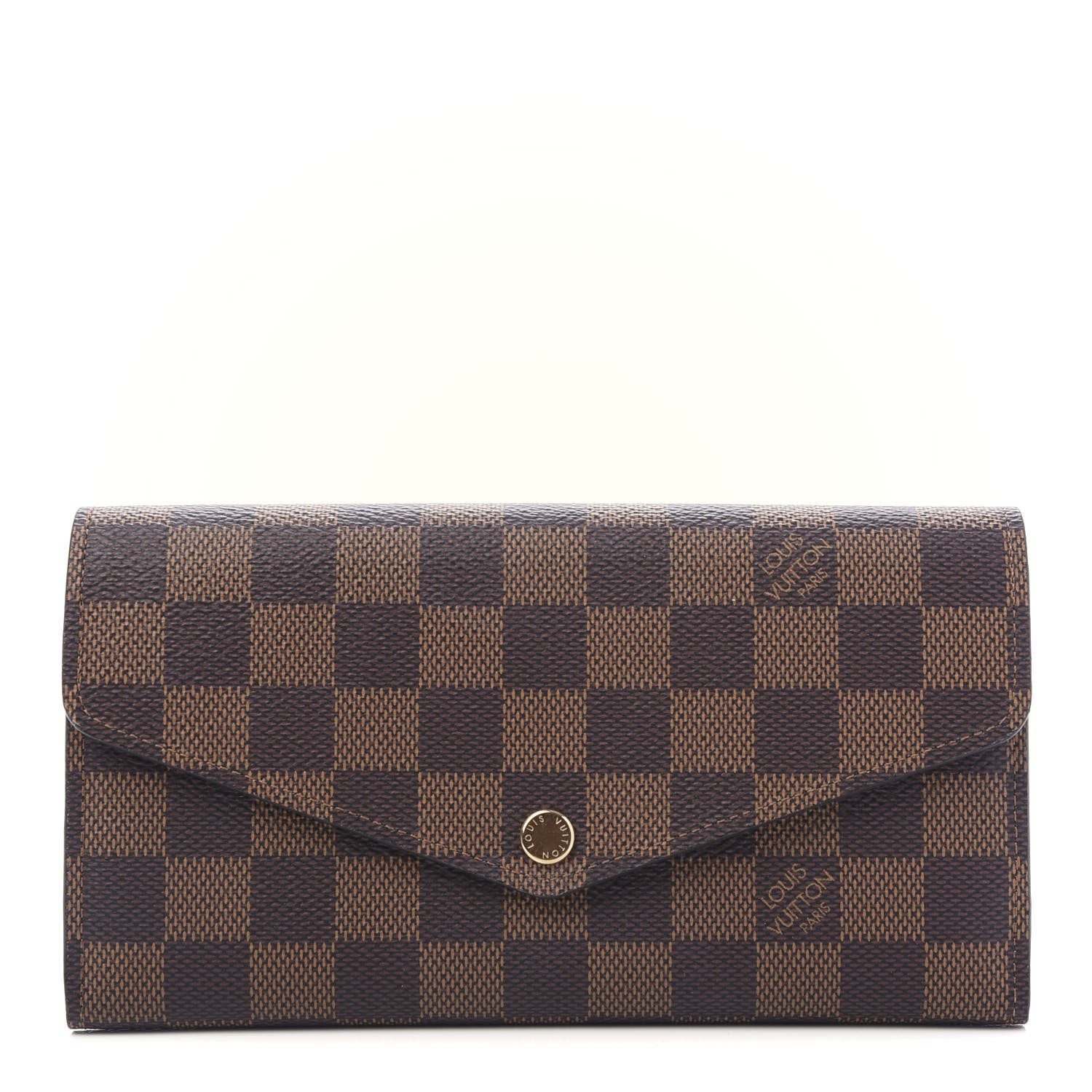 Louis Vuitton Damier Ebene Sarah Wallet NM 1 of 9