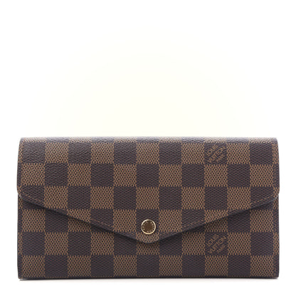 Louis Vuitton Damier Ebene Sarah Wallet NM 1 of 9