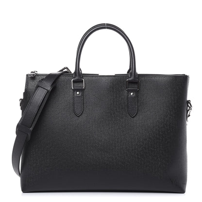 Louis Vuitton Taiga Anton Soft Briefcase Black 1 of 13