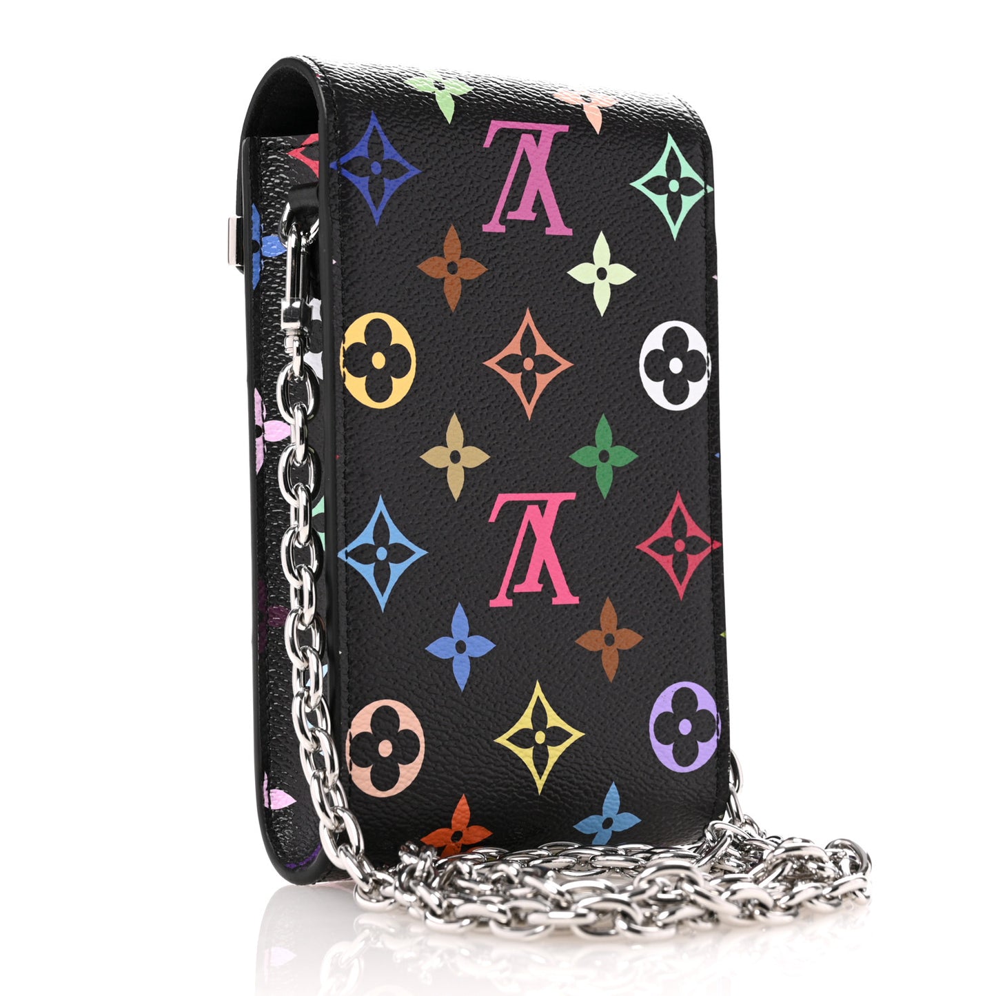LV X TM Monogram Multicolor Phone Pouch Metis Black