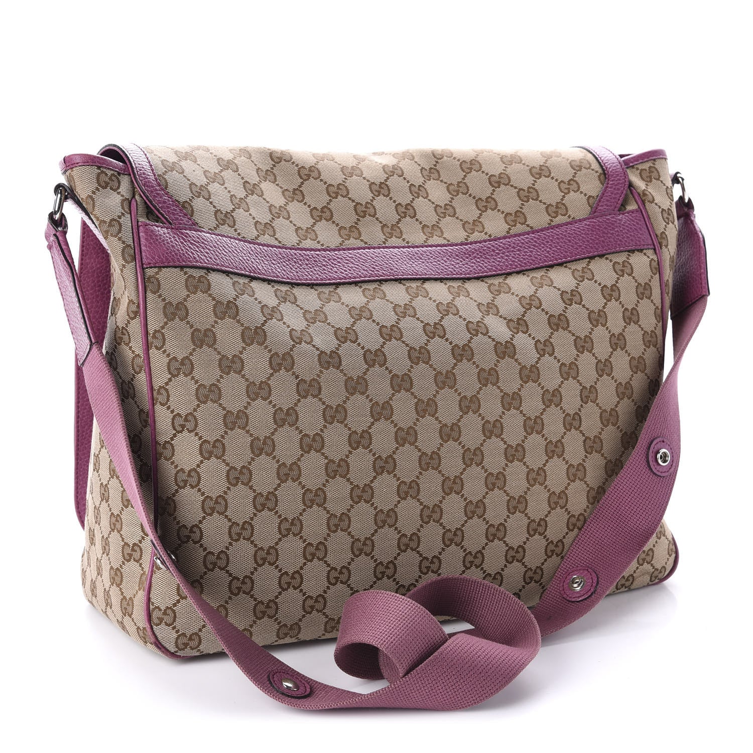 Gucci Monogram Convertible Diaper Bag Beige Peonia Flower 4 of 11
