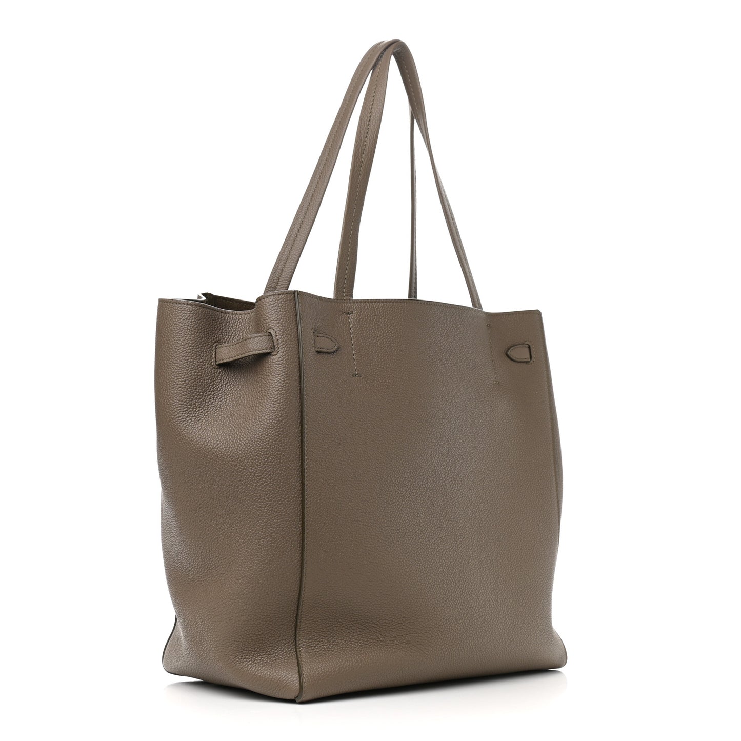 Soft Grained Calfskin Small Belt Cabas Phantom Taupe
