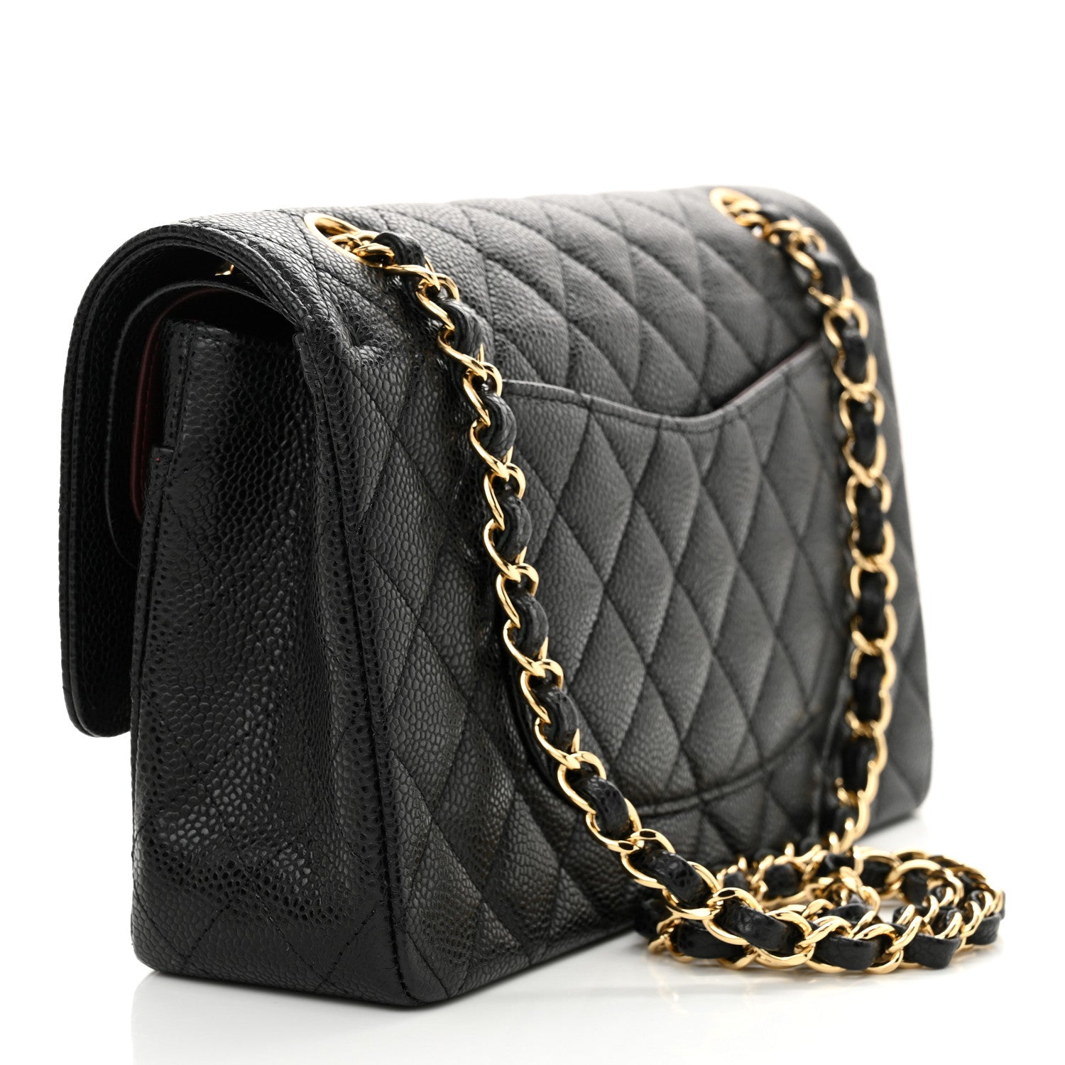 Chanel Caviar Quilted Medium Double Flap Black 3 of 10