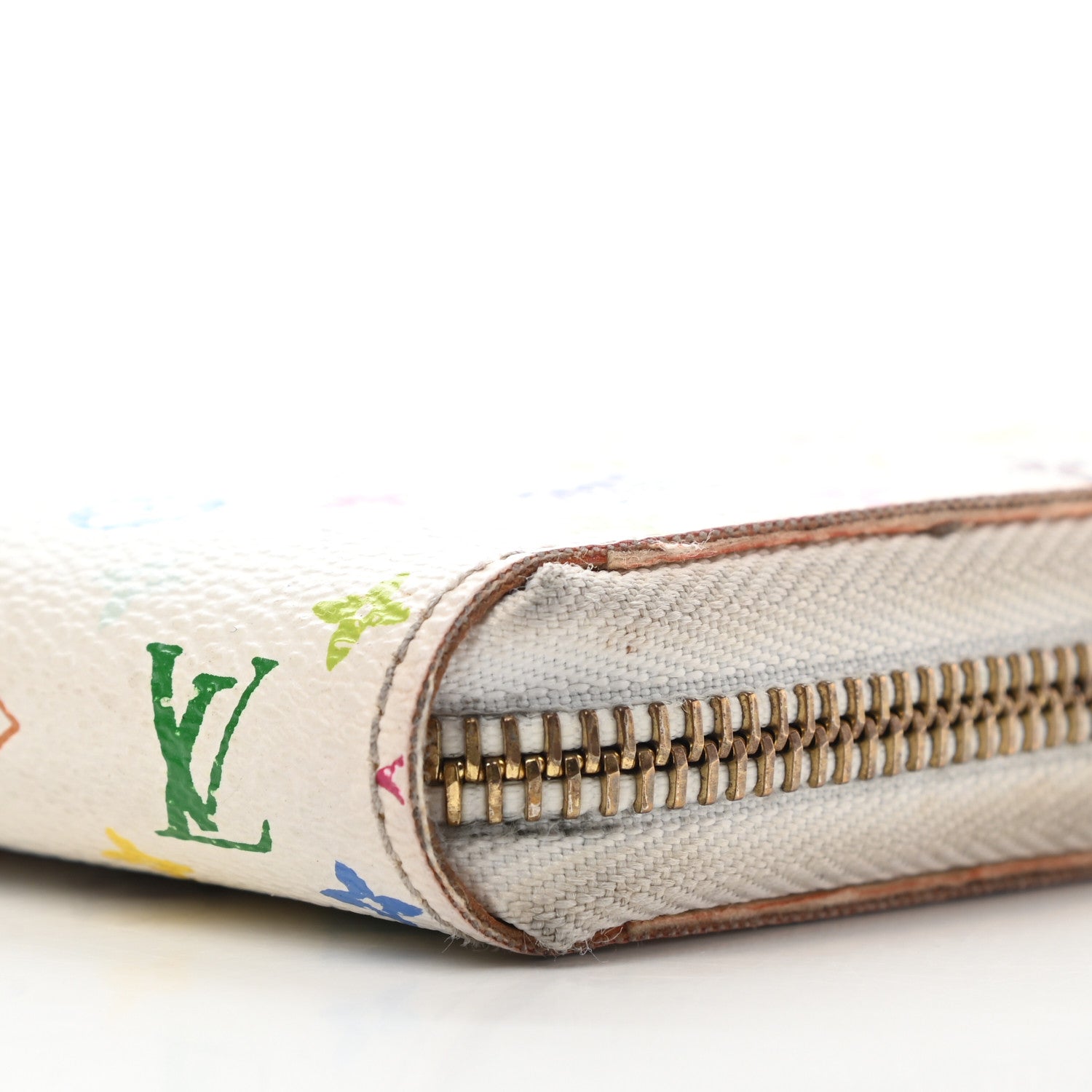 Louis Vuitton Monogram Multicolor Zippy Wallet White Litchi 14 of 14