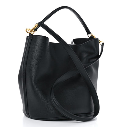 Celine Supple Grained Calfskin Bucket 16 Bag Black 4 of 12