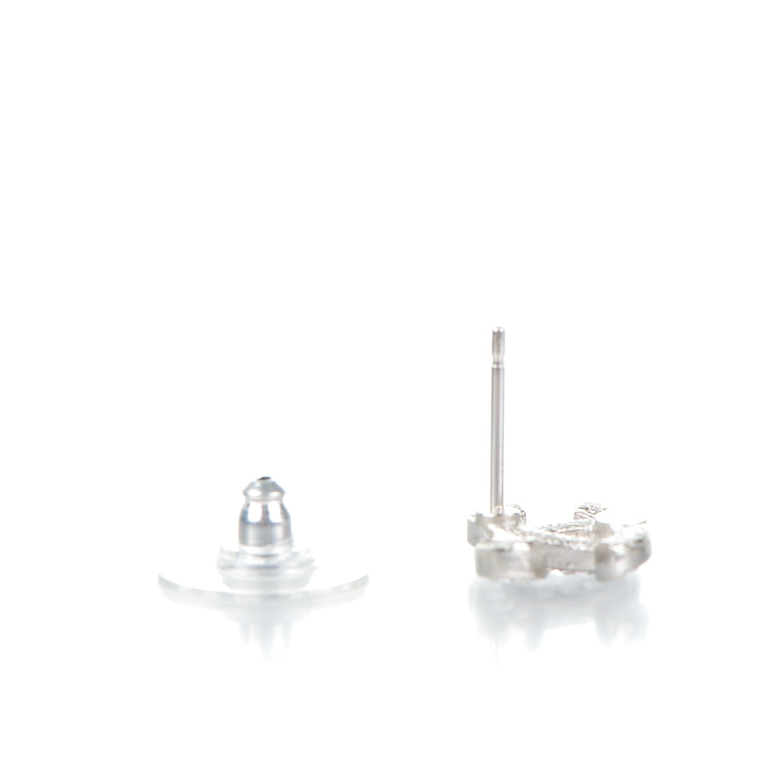 Chanel Crystal CC Earrings Silver 3 of 5