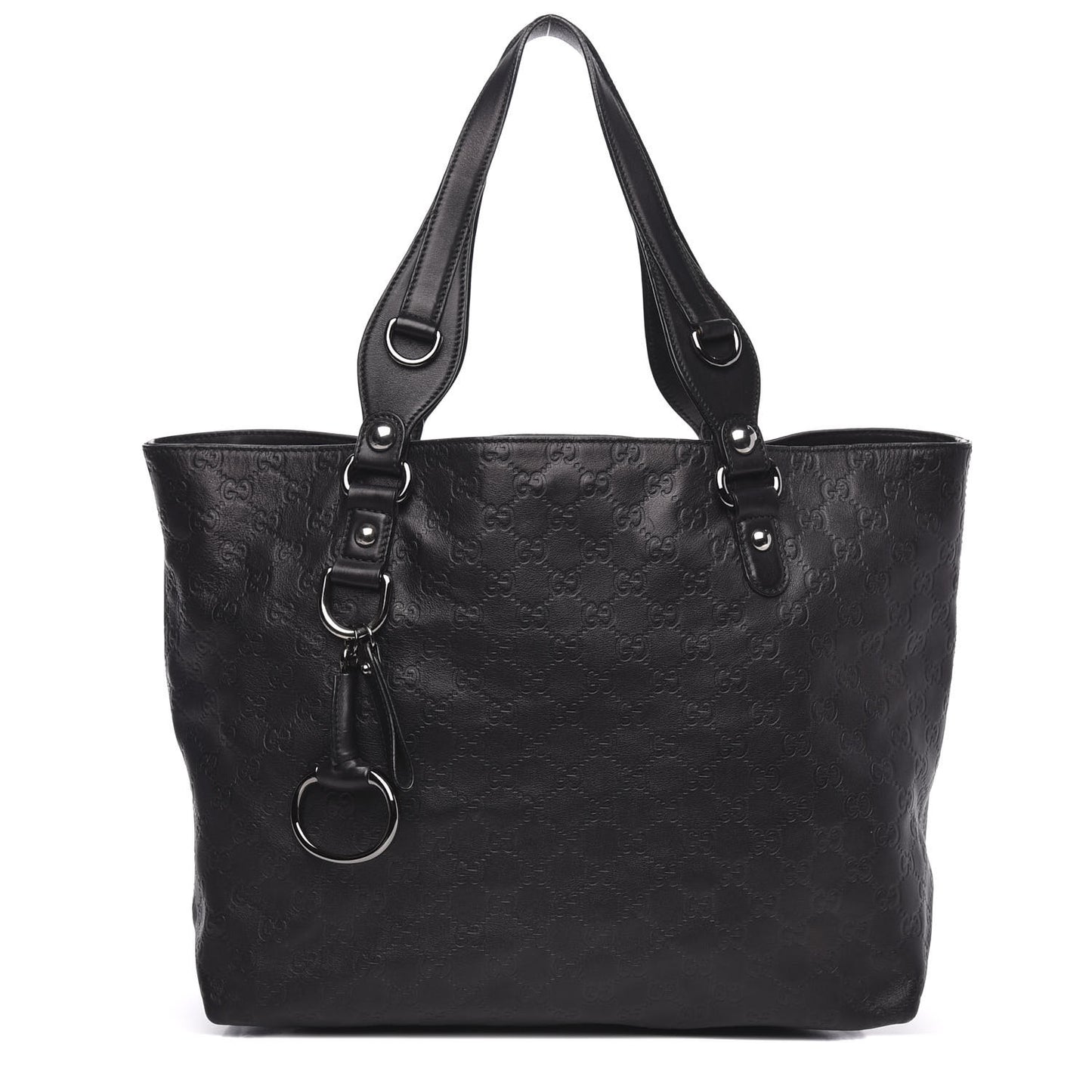 Guccissima Medium Icon Bit Tote Black
